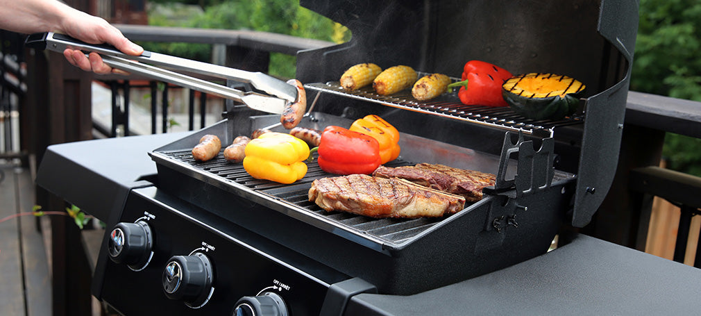 En grill för gasol är enkel och snabb