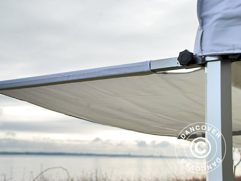 FleXtents PRO 3m utskjutande tak, Vitt med anslutare