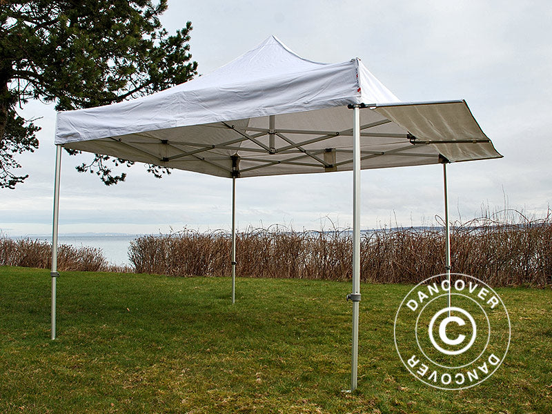 FleXtents Xtreme 50 3 m utskjutande tak, Vitt med anslutare