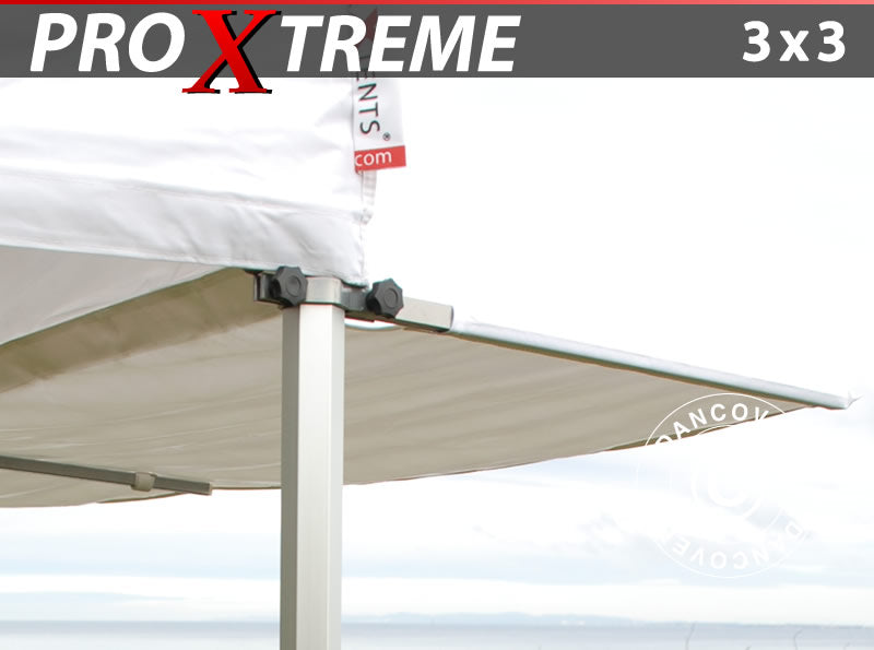 FleXtents Xtreme 50 3 m utskjutande tak, Vitt med anslutare