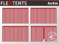 Sidovägg kit för Snabbtält FleXtents 4x4m, Randigt