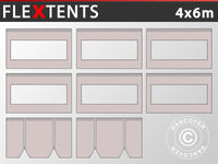 Sidovägg kit för Snabbtält FleXtents PRO 4x6m, Latte