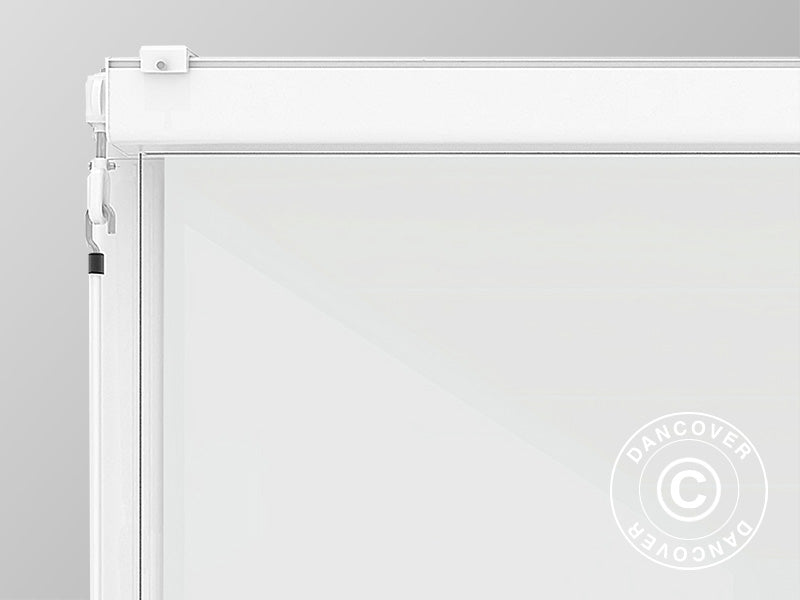 Sidoväggsskärm för pergola paviljong San Fernando, 3m, Vit