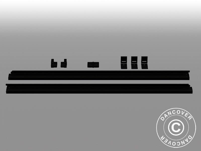 Väggfäste till San Pablo paviljong 3x5,8m och 4x5,8m, Svart, 3 st.
