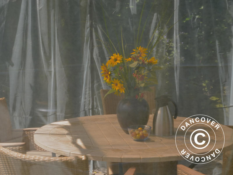 Myggnät till paviljong Palermo and Martinique, 4 st., Svart