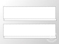Sidoväggar utan fönster för partytält PLUS 12m, 2 st, Vit