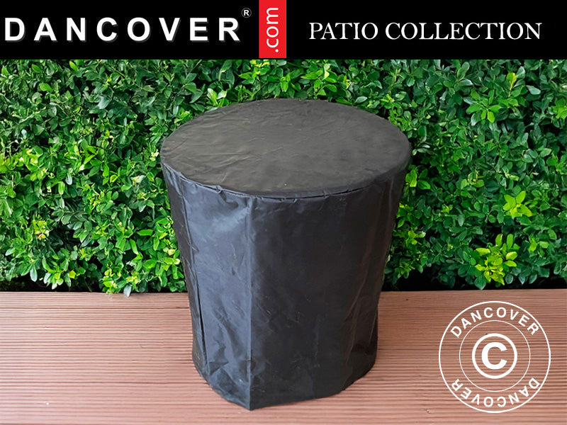 Överdrag till eldstad, Ø74,5x80cm, Svart