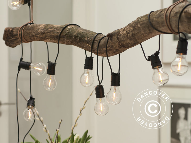 LED ljusslinga tilläggspaket, Tobias, 4,5m, Klart