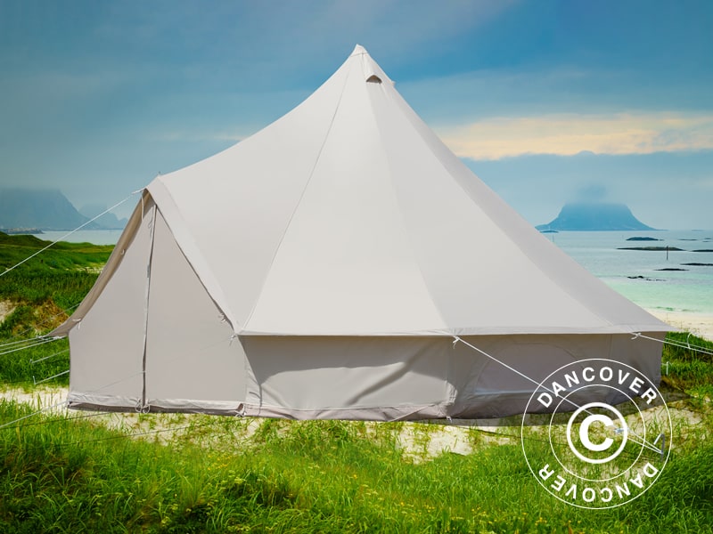 Glampingtält för glamping, TentZing®, 5x5m, 6 Pers, Sand