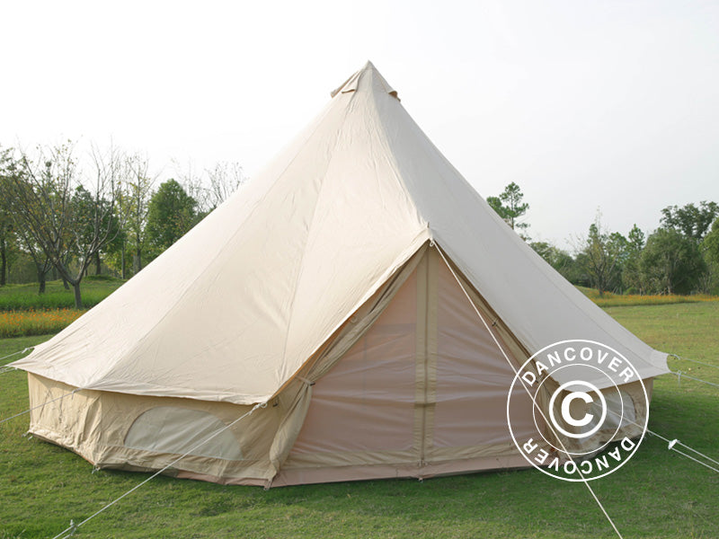 Glampingtält för glamping, TentZing®, 7x7m, 10 Pers, Sand