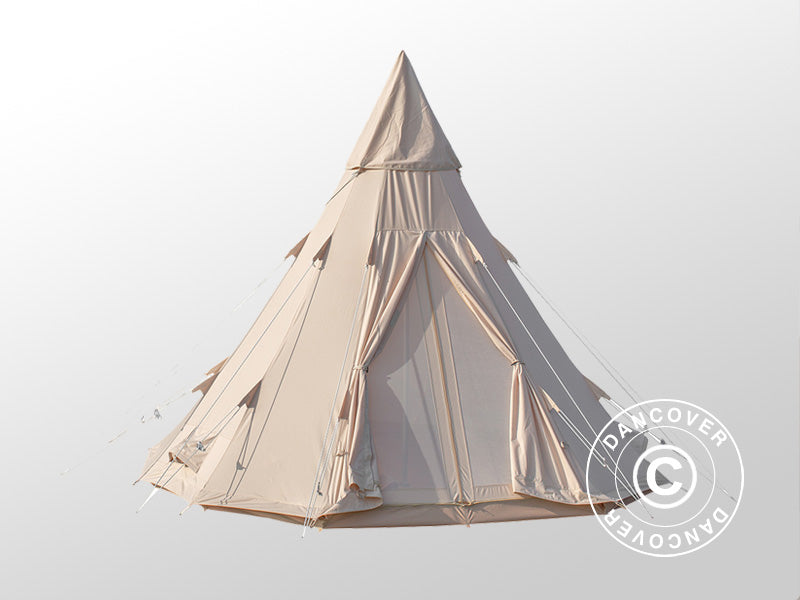 Glampingtält för glamping, TentZing®, 5x5m, 5 Pers, Sand