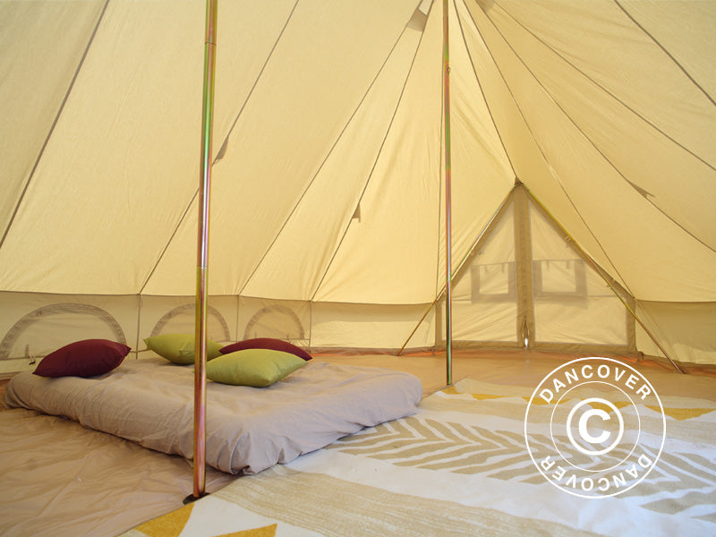 Glampingtält för glamping, TentZing®, 4x6m, 12 Pers, Sand