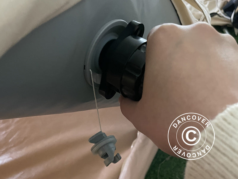 Glampingtält, uppblåsbart, TentZing®, 4x4m, 5 Personer, Sand