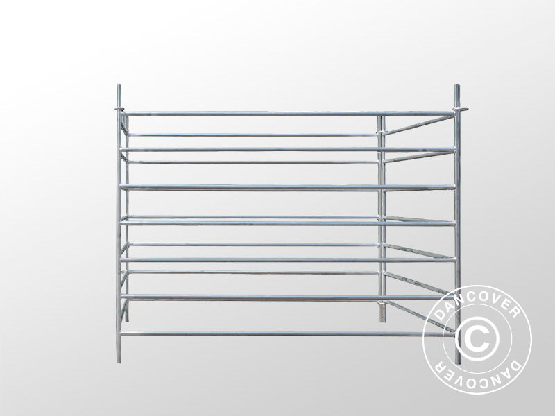 Djurinhägnad, 1,5x1,22m, 4 st, Silver