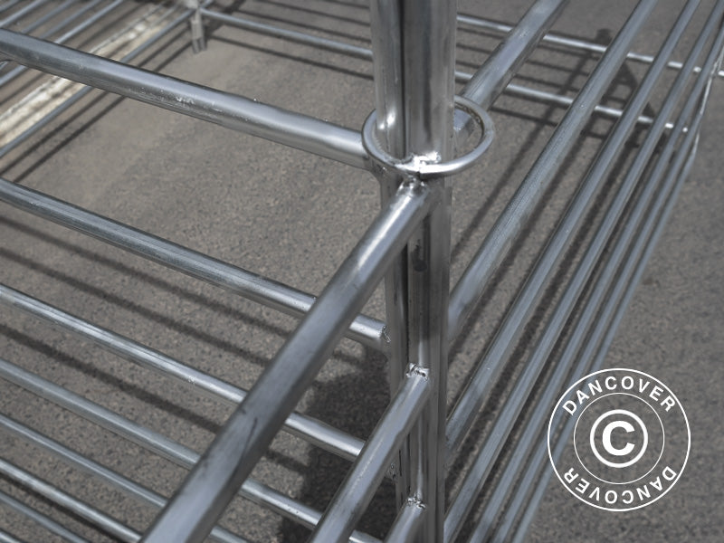 Djurinhägnad, 1,5x1,22m, 4 st, Silver