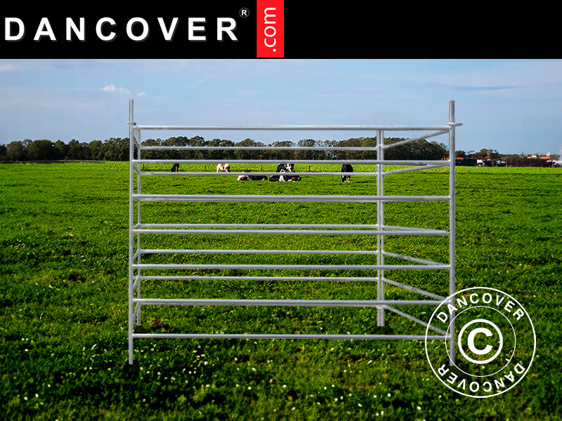 Djurinhägnad, 1,5x1,22m, 4 st, Silver