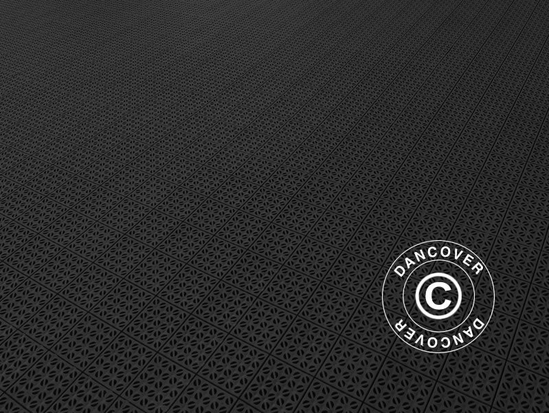 Plastgolv, Basic, Multiplate, Svart, 72,57 m²