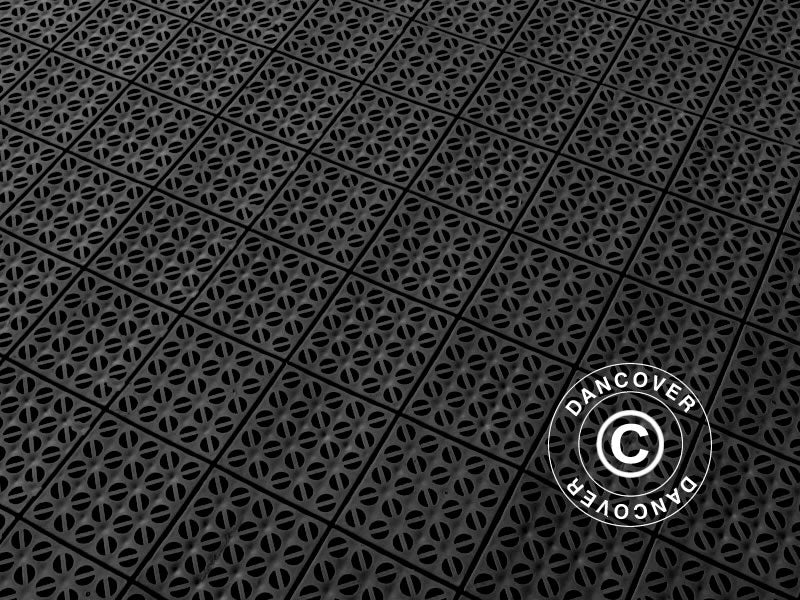 Plastgolv, Basic, Multiplate, Svart, 72,57 m²