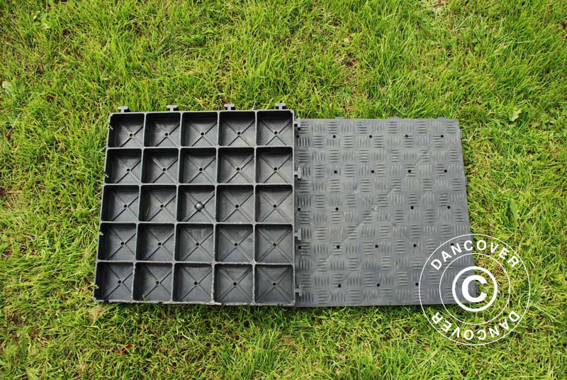 Plastgolv PRO 1 m², Antracit (4 st.)