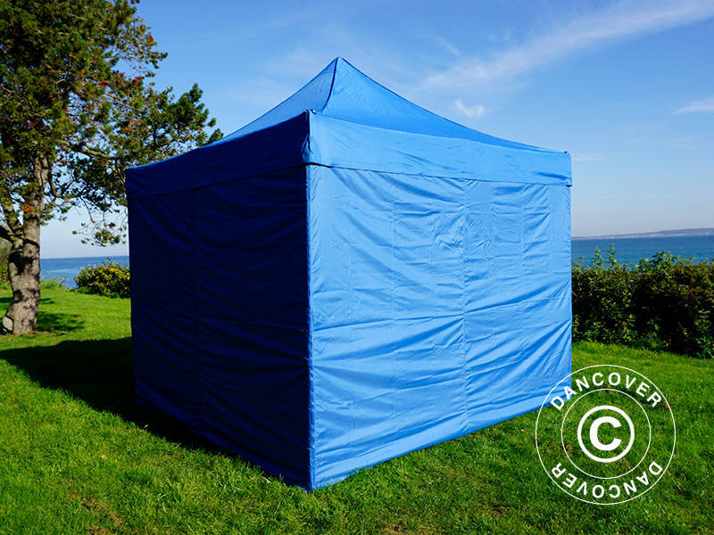 Snabbtält FleXtents Xtreme 50 3x3m Blå, inkl. 4 sidor