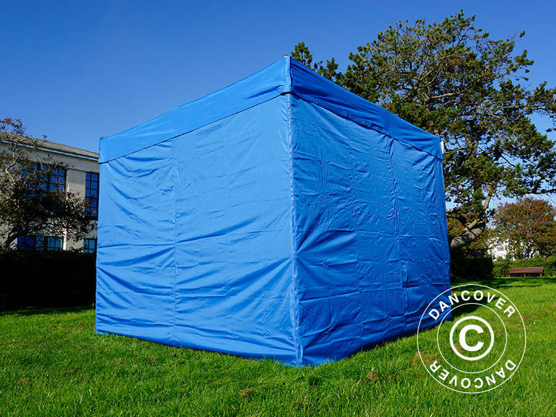 Snabbtält FleXtents Xtreme 50 3x3m Blå, inkl. 4 sidor