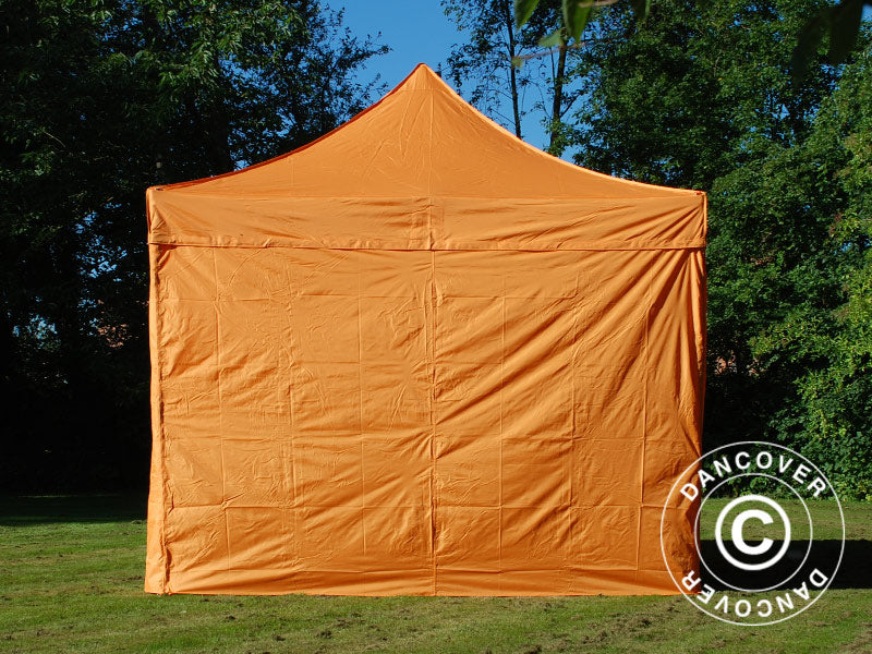 Snabbtält FleXtents PRO 3x3m Orange, inkl. 4 sidor