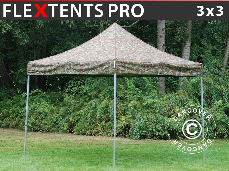 Snabbtält FleXtents PRO 3x3m Kamouflage