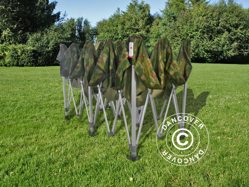 Snabbtält FleXtents PRO 3x6m Kamouflage, inkl. 6 sidor