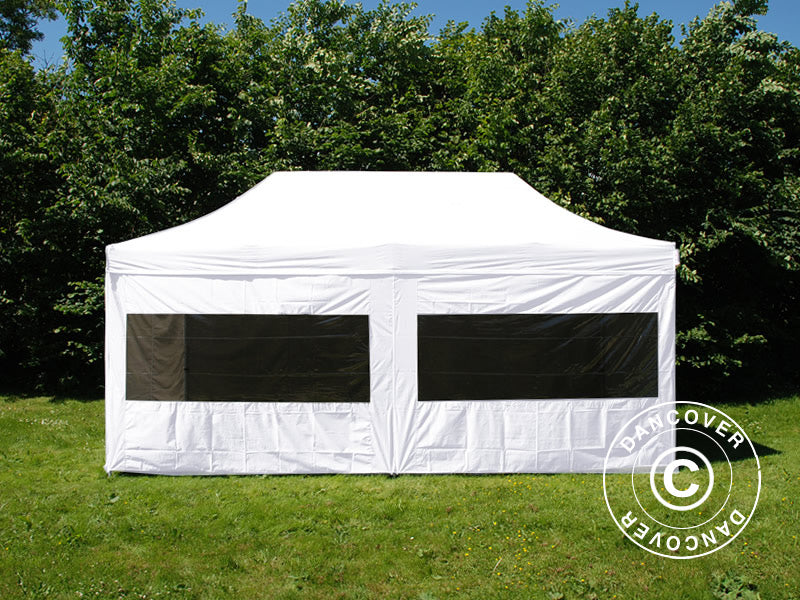 Snabbtält FleXtents PRO 3x6m Vit, inkl. 6 sidor