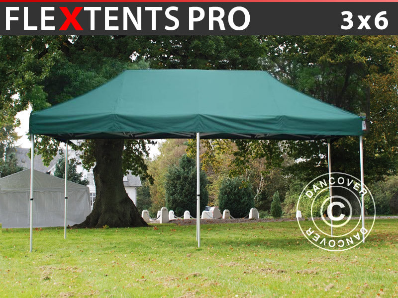Snabbtält FleXtents PRO 3x6m Grön