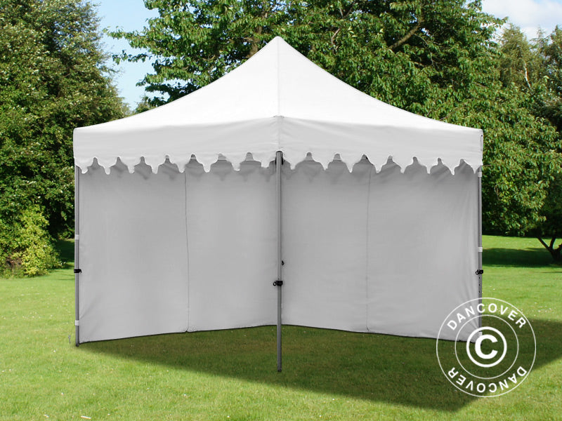 Snabbtält FleXtents PRO "Morocco" 3x3m Vit, inkl. 4 sidor