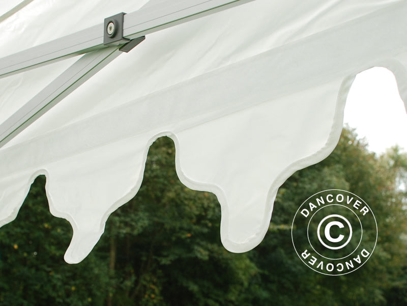 Snabbtält FleXtents PRO "Morocco" 3x6m Vit, inkl. 6 sidor