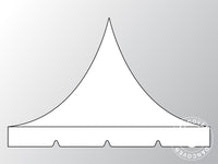 Takduk för Snabbtält FleXtents PRO Pagoda 3x6m, Vit