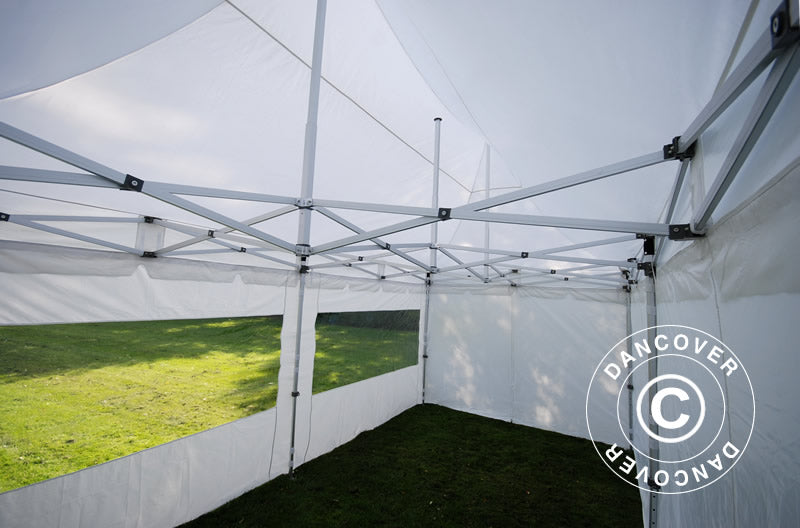Snabbtält FleXtents PRO Peak Pagoda 3x6m Vit, inkl. 6 sidor