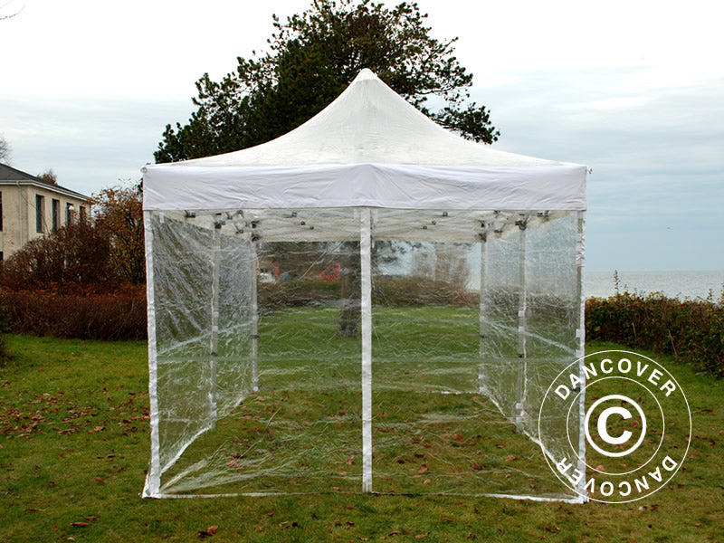 Snabbtält FleXtents PRO 3x6m Transparent, inkl. 6 sidor