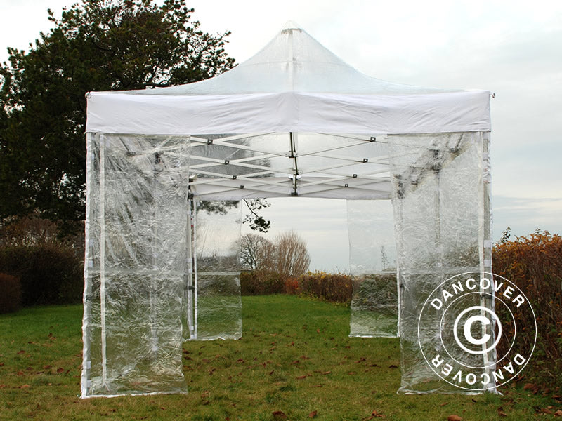 Snabbtält FleXtents Xtreme 50 3x6m Transparent, inkl. 6 sidor