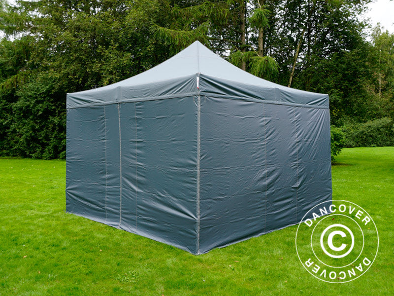 Snabbtält FleXtents Xtreme 50 4x4m Grå, inkl. 4 sidor