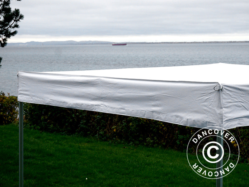 Snabbtält FleXtents® Xtreme 50 Exhibition med sidoväggar, 3x3m, Vit, Flamhämmande