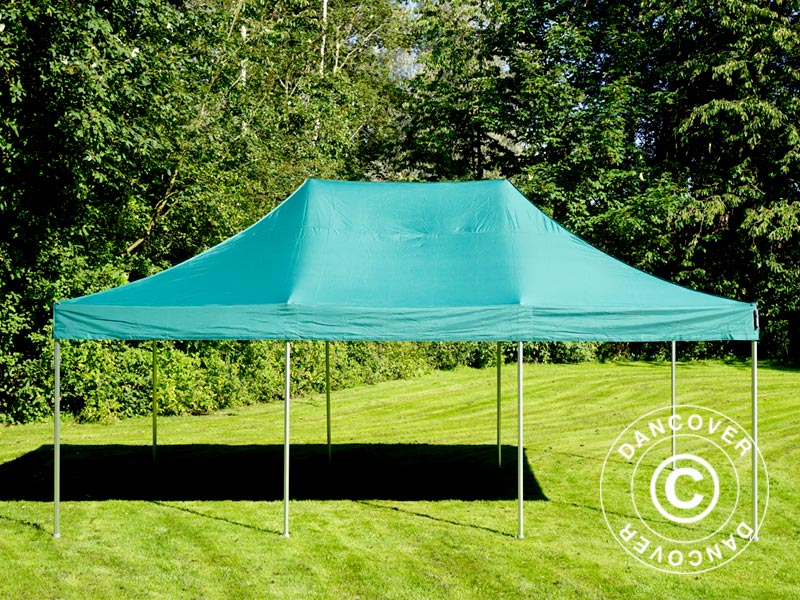 Snabbtält FleXtents PRO 4x6m Grön, inkl. 8 sidor