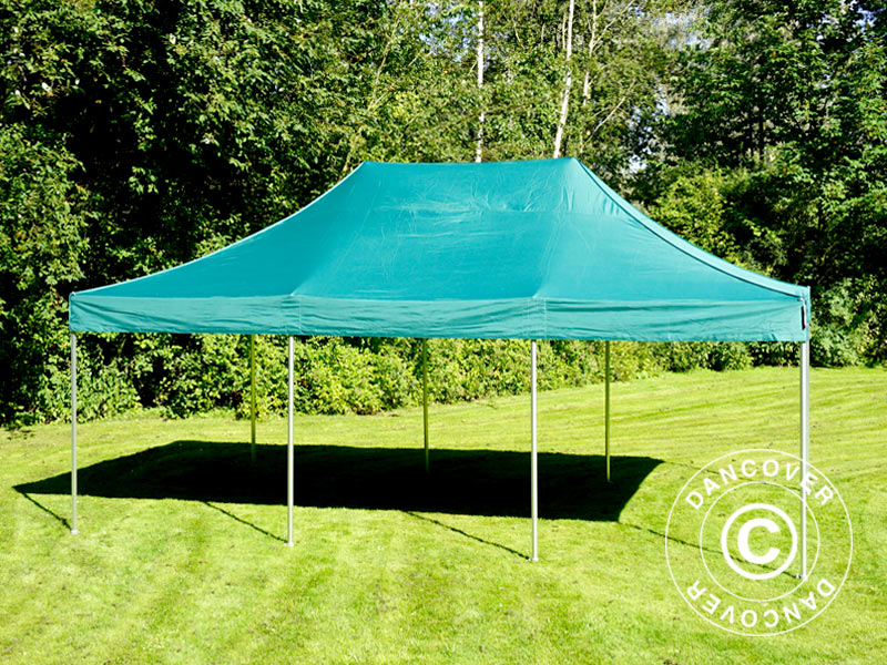 Snabbtält FleXtents PRO 4x6m Grön, inkl. 8 sidor