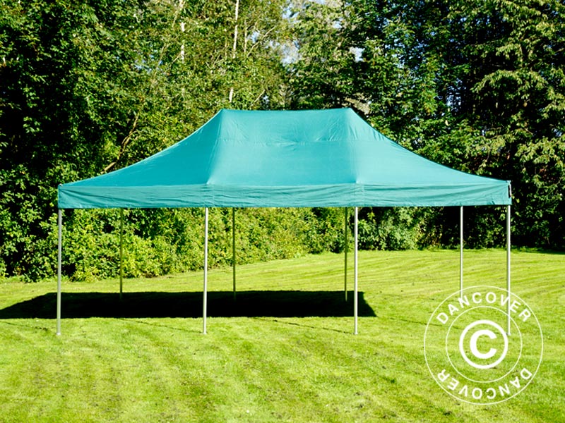 Snabbtält FleXtents PRO 4x6m Grön, inkl. 8 sidor
