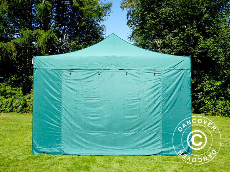 Snabbtält FleXtents PRO 4x6m Grön, inkl. 8 sidor