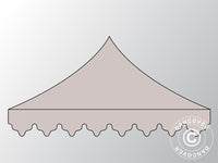 Takduk "Morocco" för Snabbtält FleXtents 4x8m, Latte