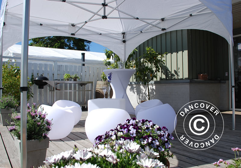 Snabbtält FleXtents PRO "Arched" 3x3m Vit