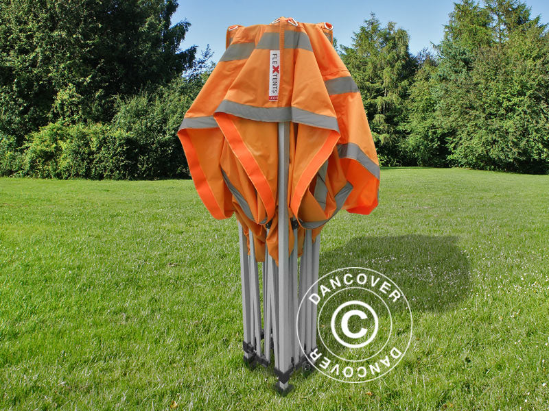 Snabbtält FleXtents PRO Arbetstält 3x3m Orange Reflexiva