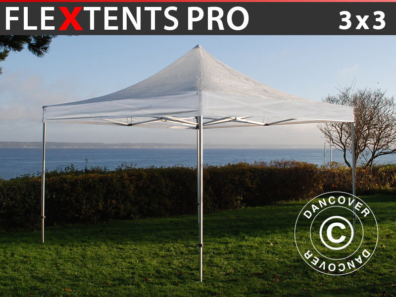 Snabbtält FleXtents PRO 3x3m Transparent