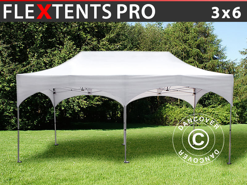 Snabbtält FleXtents PRO "Arched" 3x6m Vit