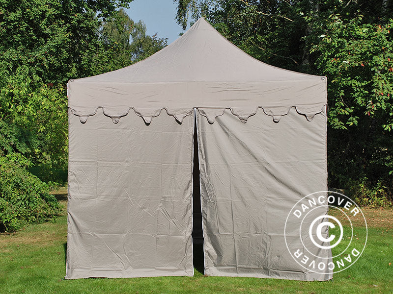 Snabbtält FleXtents PRO "Morocco" 3x3m Latte, inkl. 4 sidor