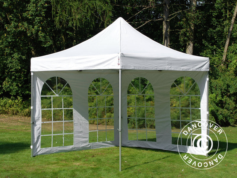 Snabbtält FleXtents PRO Vintage Style 3x3m Vit, inkl. 4 sidor