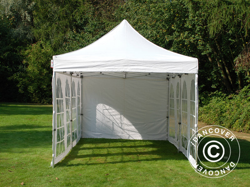 Snabbtält FleXtents PRO Vintage Style 3x6m Vit, inkl. 6 sidor